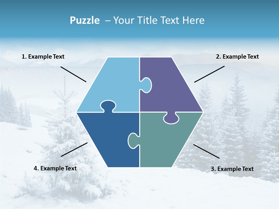 Frozen Snow Hoarfrost PowerPoint Template