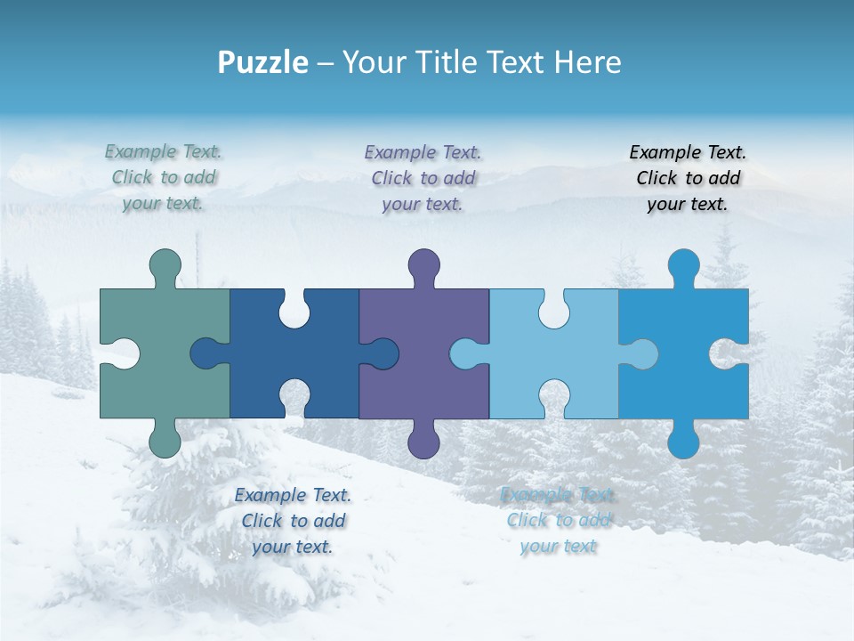 Frozen Snow Hoarfrost PowerPoint Template