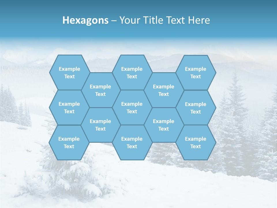 Frozen Snow Hoarfrost PowerPoint Template