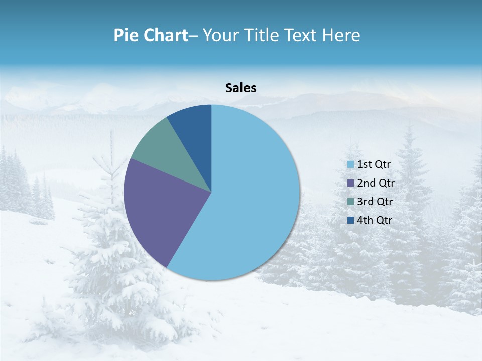 Frozen Snow Hoarfrost PowerPoint Template