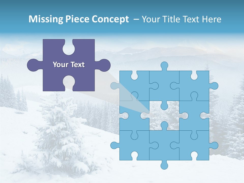 Frozen Snow Hoarfrost PowerPoint Template