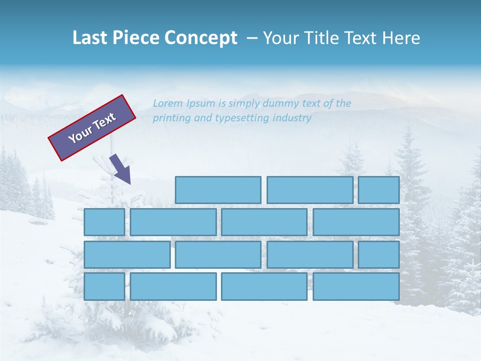Frozen Snow Hoarfrost PowerPoint Template