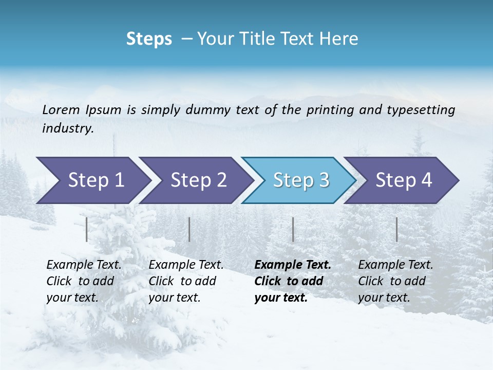 Frozen Snow Hoarfrost PowerPoint Template