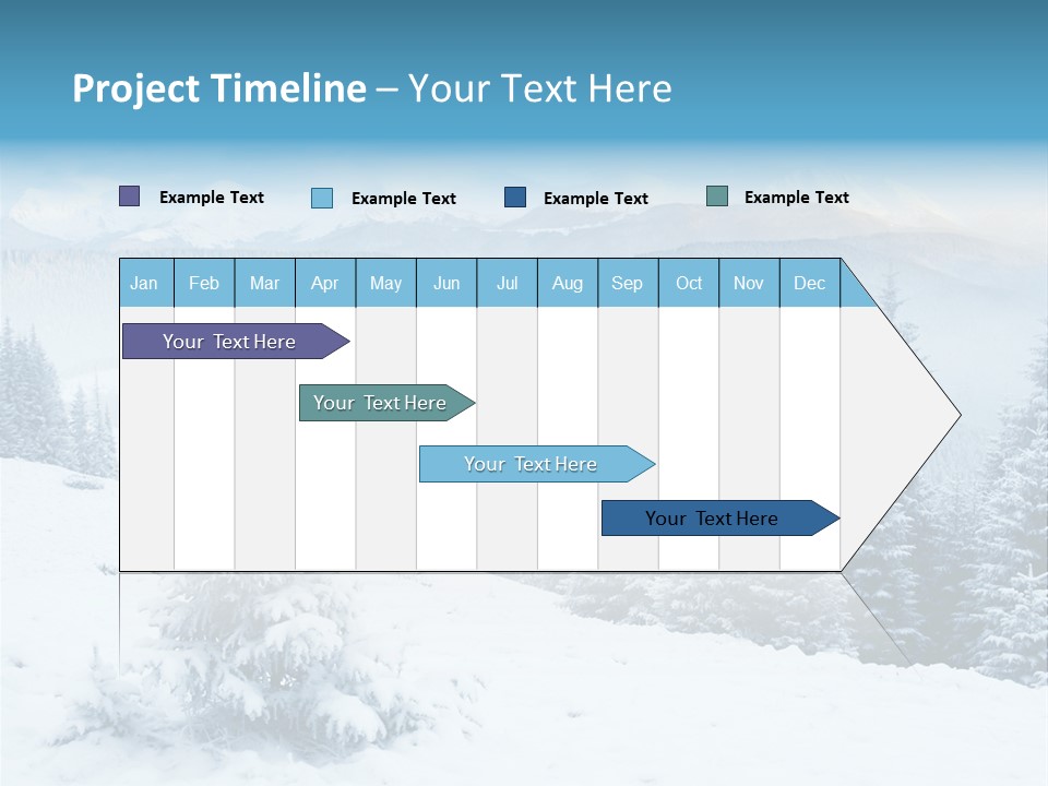 Frozen Snow Hoarfrost PowerPoint Template