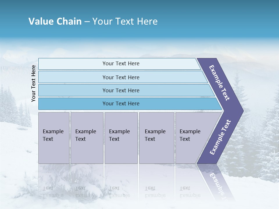 Frozen Snow Hoarfrost PowerPoint Template