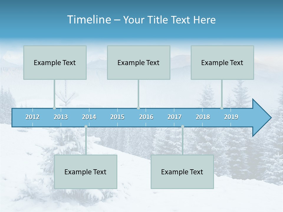 Frozen Snow Hoarfrost PowerPoint Template