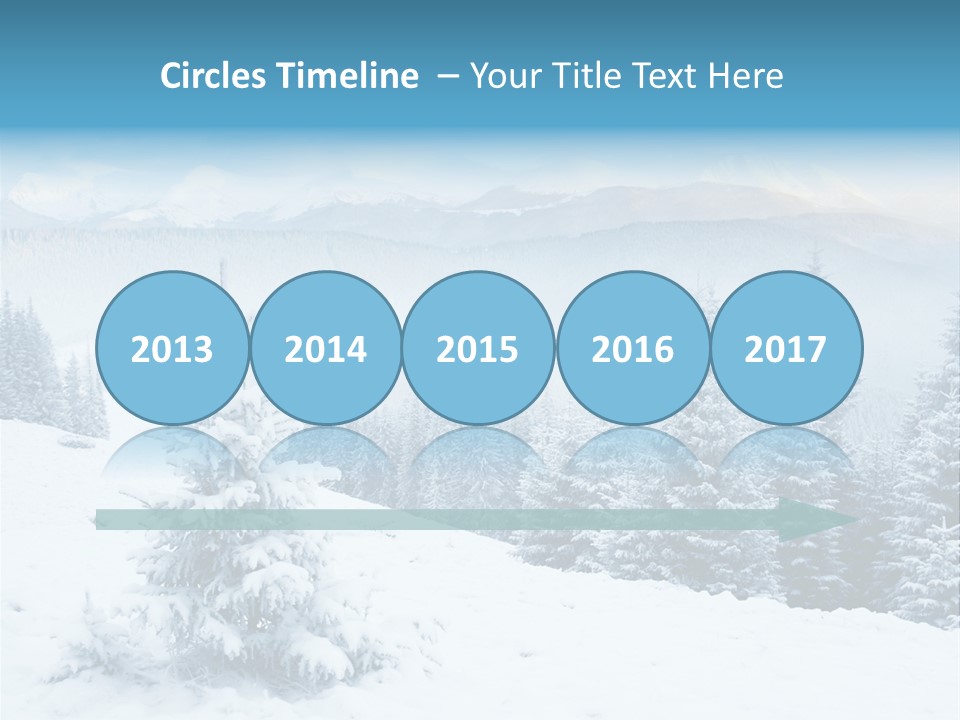 Frozen Snow Hoarfrost PowerPoint Template