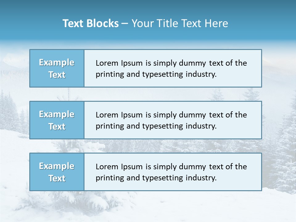 Frozen Snow Hoarfrost PowerPoint Template
