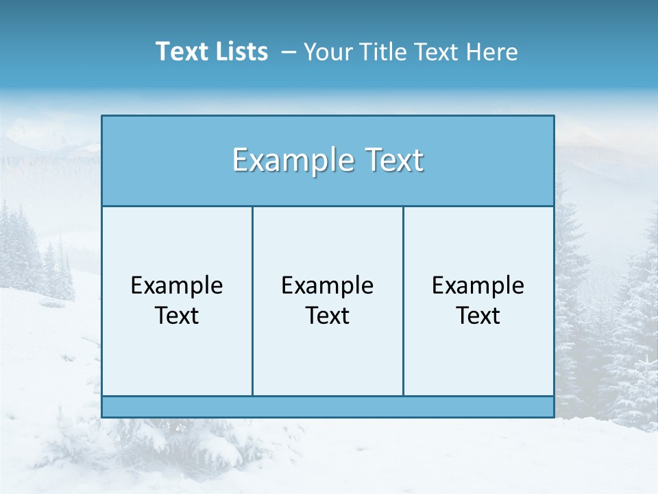 Frozen Snow Hoarfrost PowerPoint Template