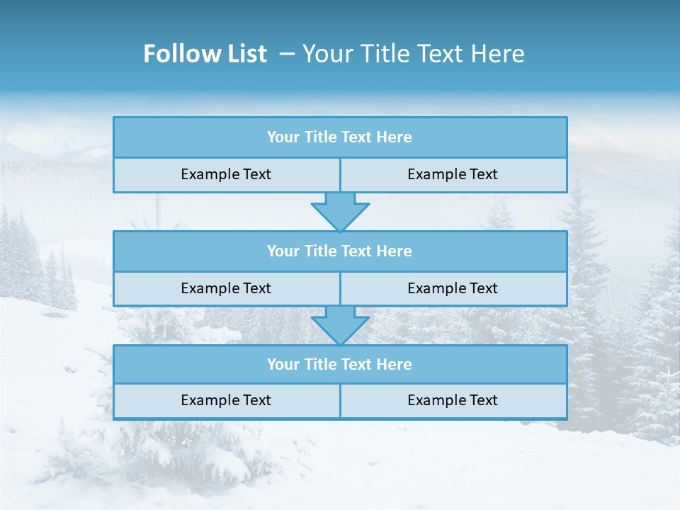Frozen Snow Hoarfrost PowerPoint Template