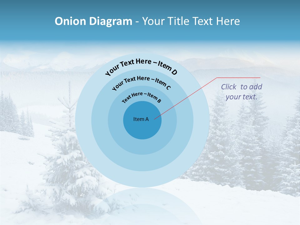 Frozen Snow Hoarfrost PowerPoint Template