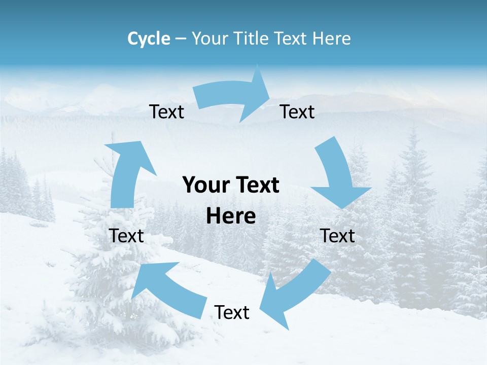 Frozen Snow Hoarfrost PowerPoint Template