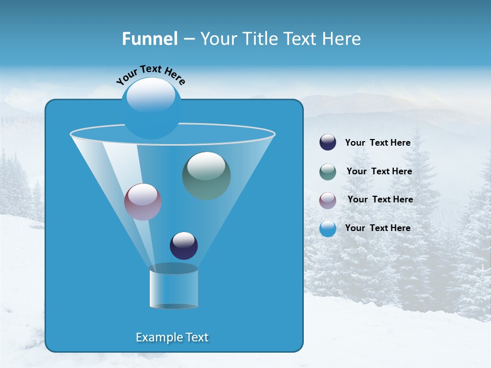 Frozen Snow Hoarfrost PowerPoint Template