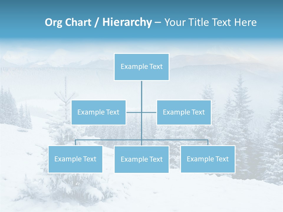 Frozen Snow Hoarfrost PowerPoint Template