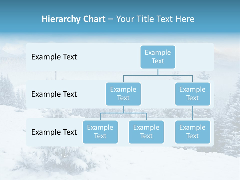 Frozen Snow Hoarfrost PowerPoint Template