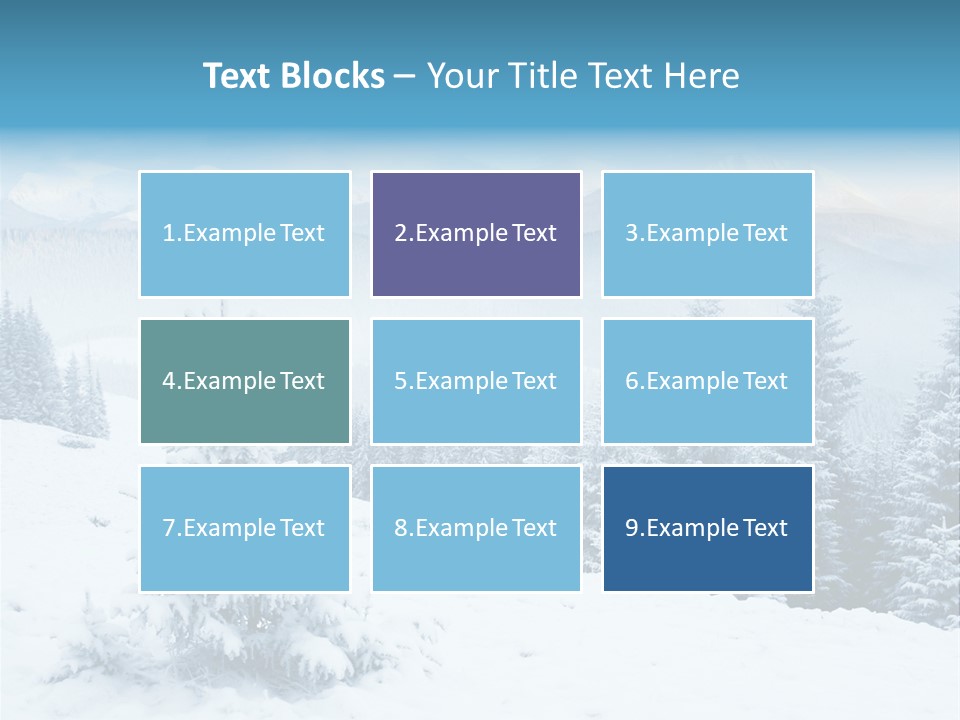 Frozen Snow Hoarfrost PowerPoint Template