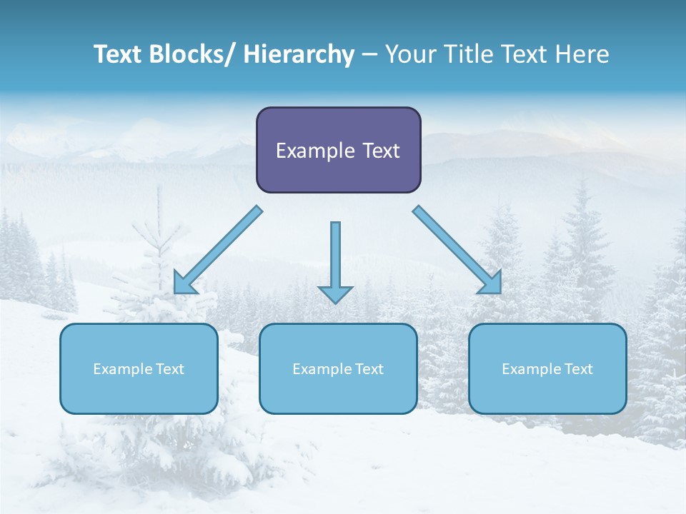 Frozen Snow Hoarfrost PowerPoint Template