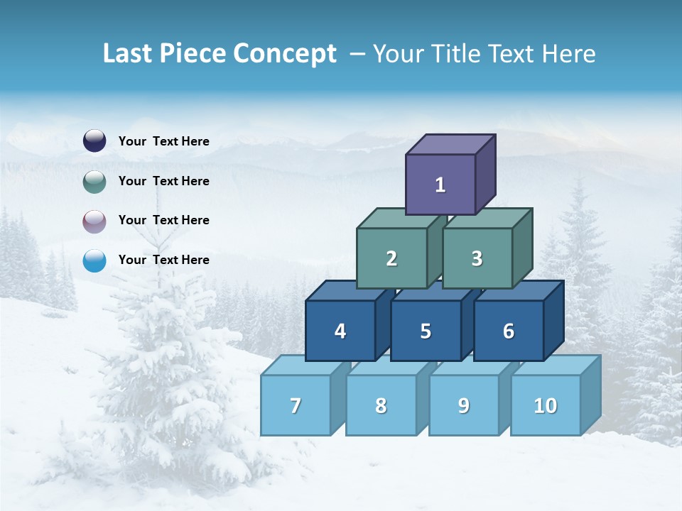 Frozen Snow Hoarfrost PowerPoint Template