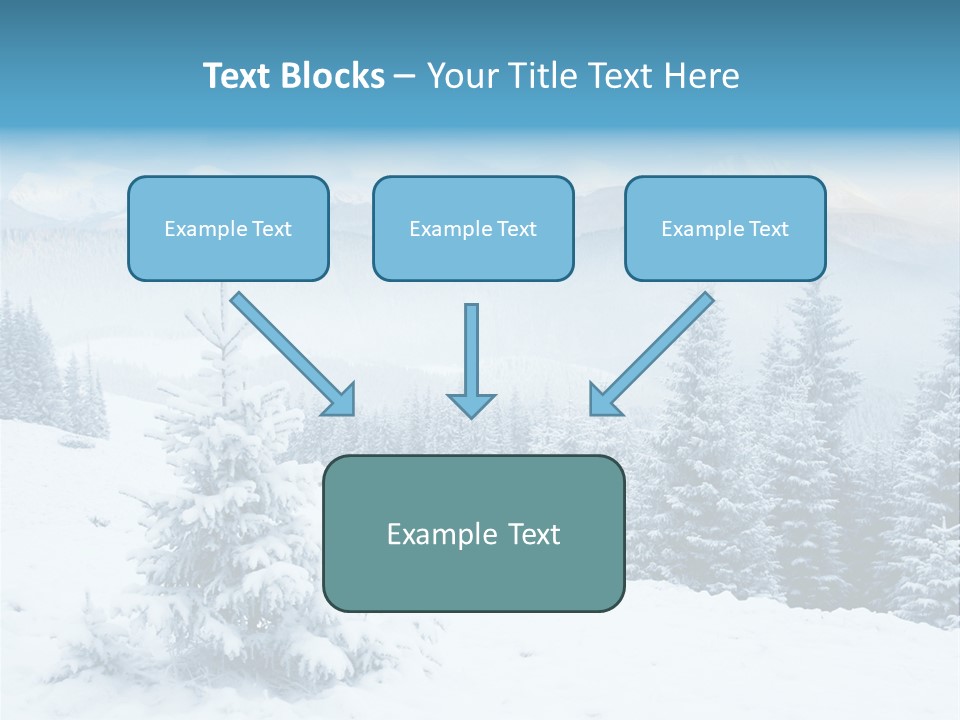 Frozen Snow Hoarfrost PowerPoint Template