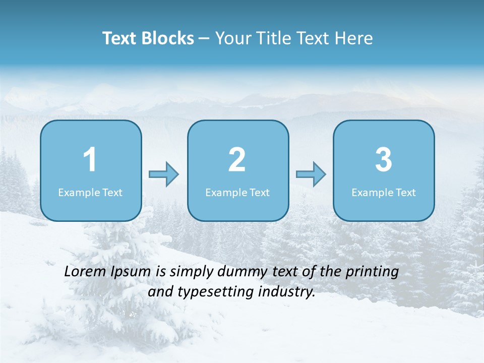 Frozen Snow Hoarfrost PowerPoint Template