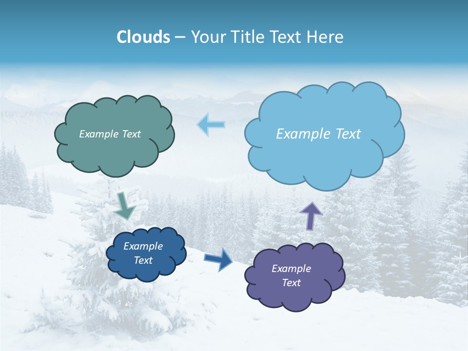 Frozen Snow Hoarfrost PowerPoint Template