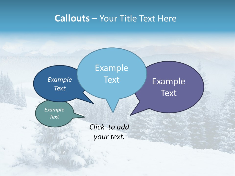 Frozen Snow Hoarfrost PowerPoint Template