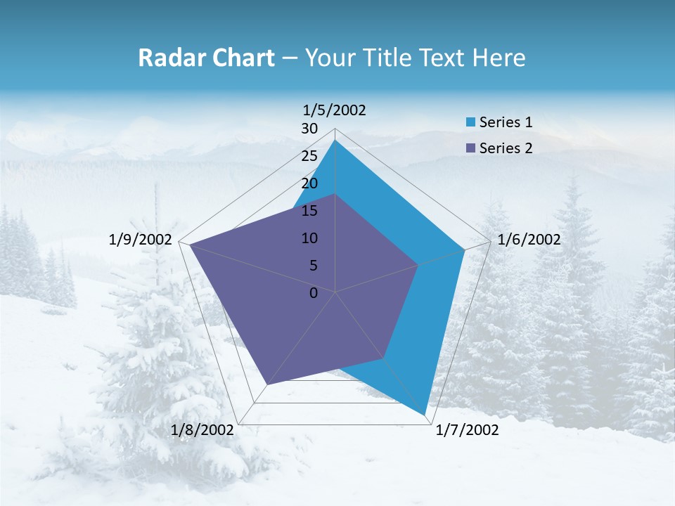 Frozen Snow Hoarfrost PowerPoint Template