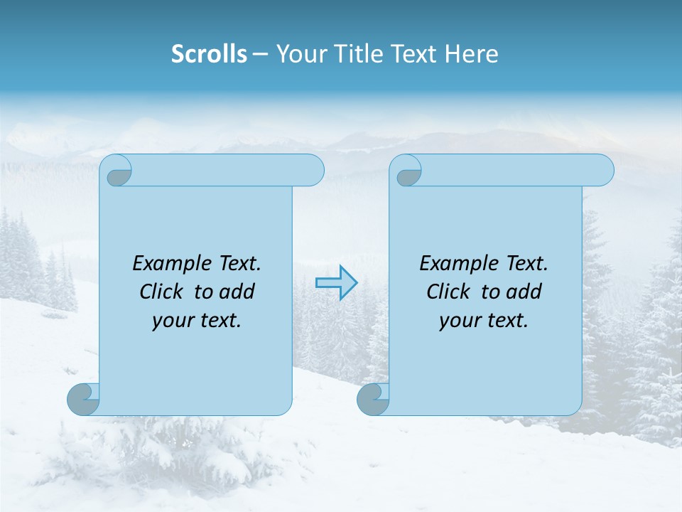 Frozen Snow Hoarfrost PowerPoint Template