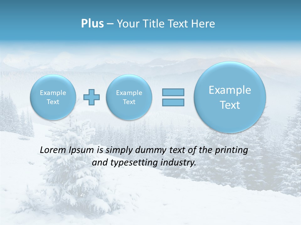 Frozen Snow Hoarfrost PowerPoint Template