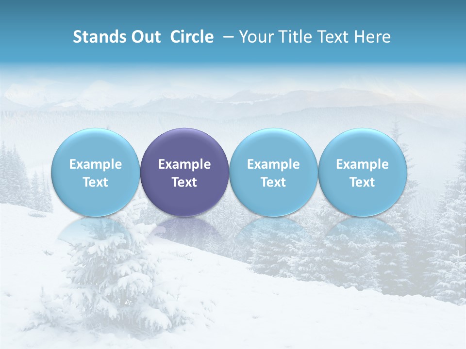 Frozen Snow Hoarfrost PowerPoint Template