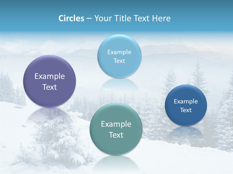 Frozen Snow Hoarfrost PowerPoint Template