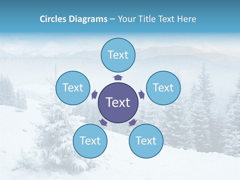 Frozen Snow Hoarfrost PowerPoint Template