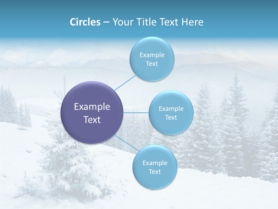 Frozen Snow Hoarfrost PowerPoint Template