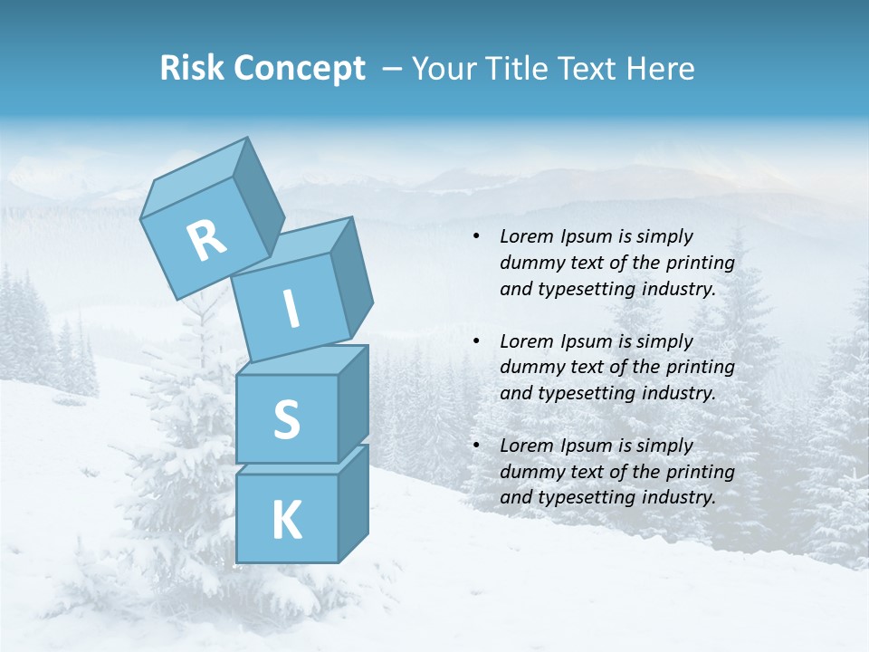 Frozen Snow Hoarfrost PowerPoint Template