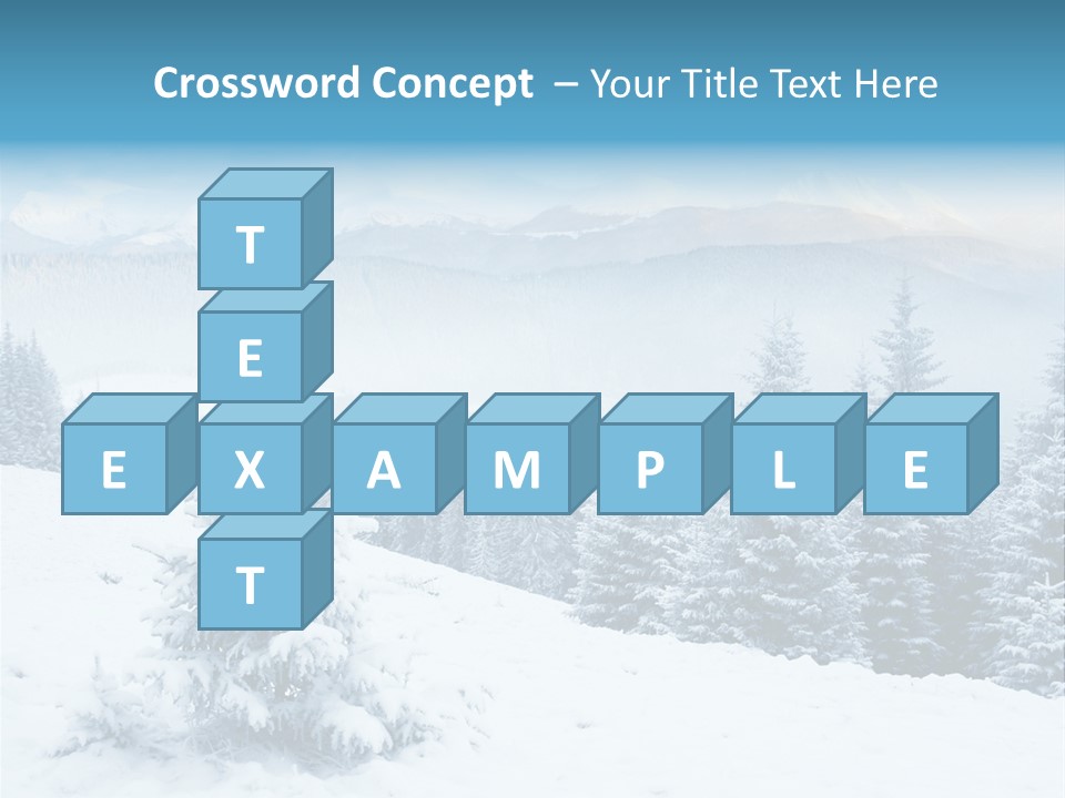 Frozen Snow Hoarfrost PowerPoint Template