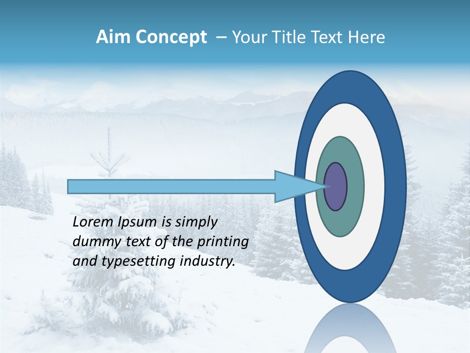 Frozen Snow Hoarfrost PowerPoint Template