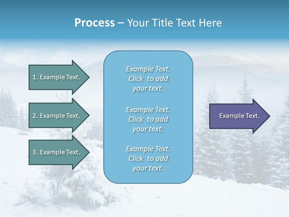 Frozen Snow Hoarfrost PowerPoint Template