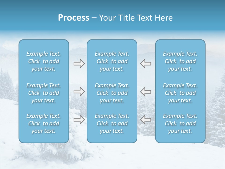 Frozen Snow Hoarfrost PowerPoint Template