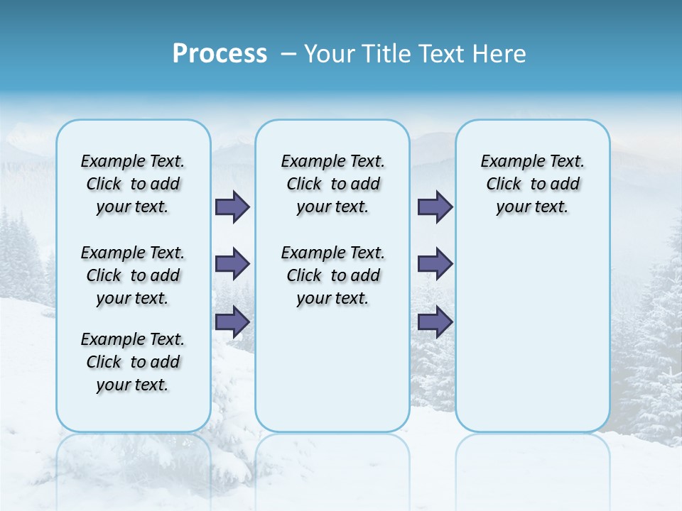 Frozen Snow Hoarfrost PowerPoint Template