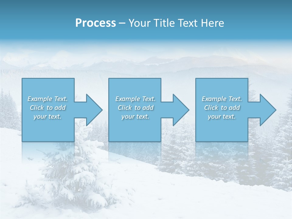 Frozen Snow Hoarfrost PowerPoint Template