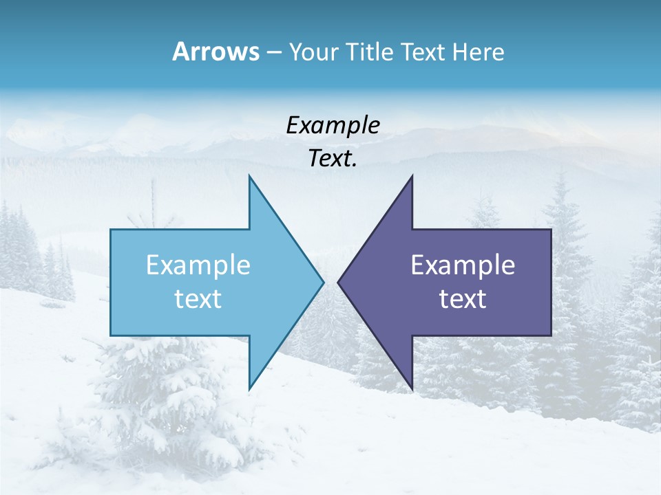 Frozen Snow Hoarfrost PowerPoint Template