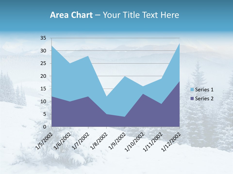 Frozen Snow Hoarfrost PowerPoint Template