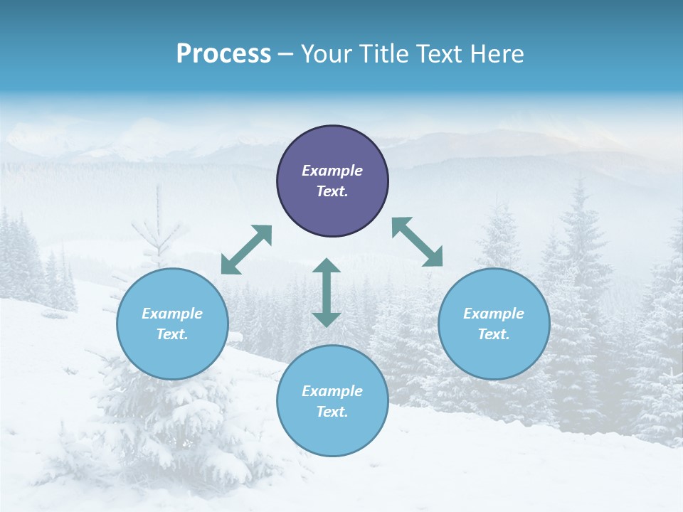 Frozen Snow Hoarfrost PowerPoint Template
