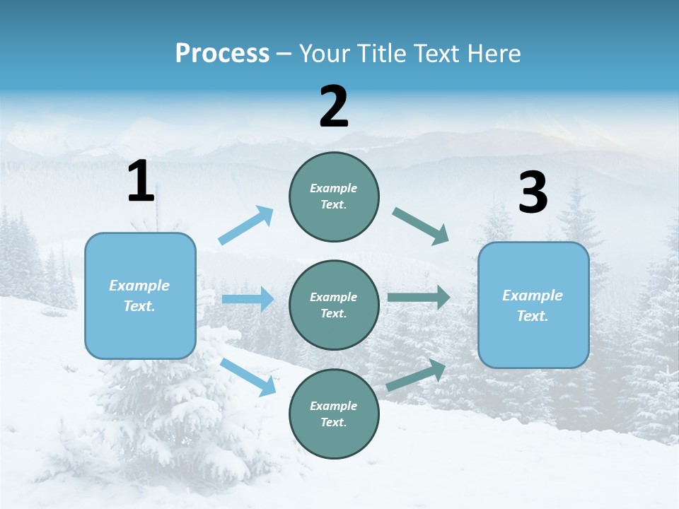 Frozen Snow Hoarfrost PowerPoint Template
