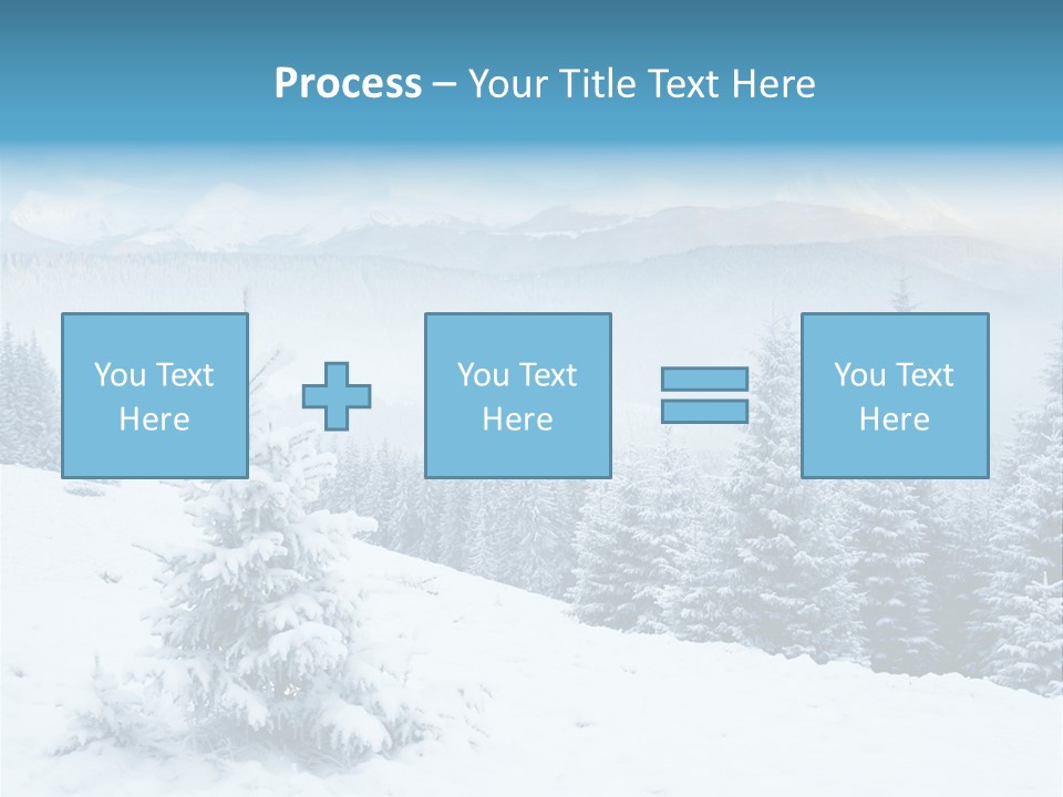 Frozen Snow Hoarfrost PowerPoint Template
