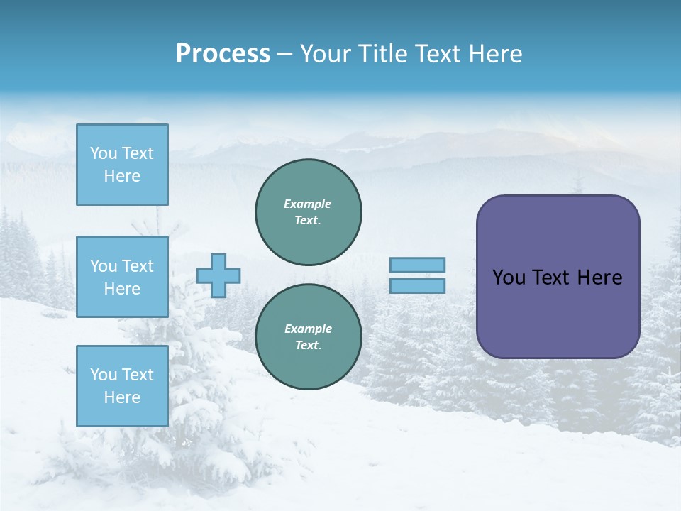 Frozen Snow Hoarfrost PowerPoint Template