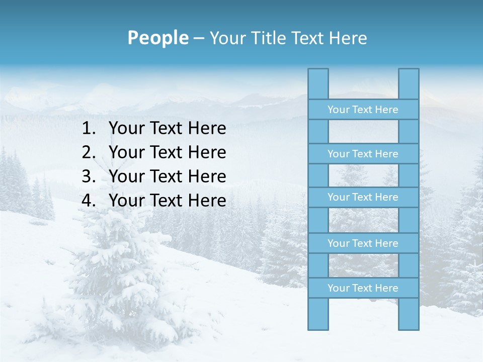 Frozen Snow Hoarfrost PowerPoint Template