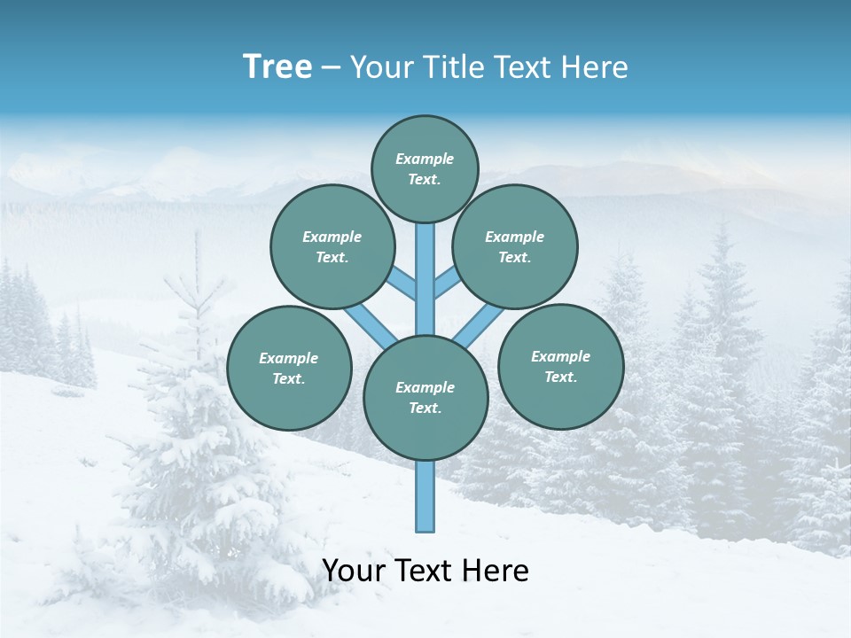 Frozen Snow Hoarfrost PowerPoint Template