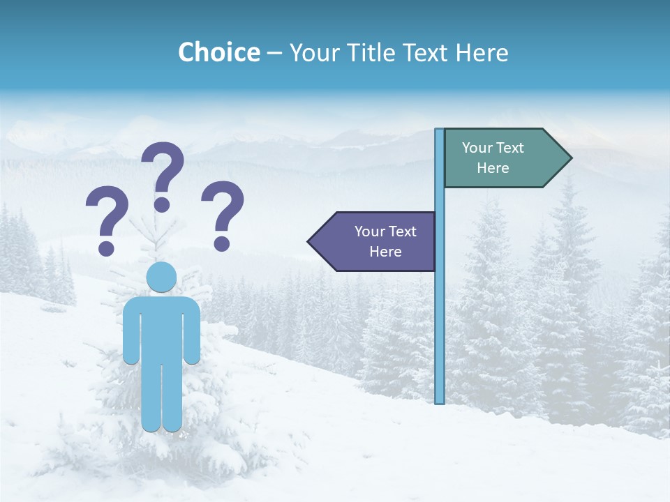 Frozen Snow Hoarfrost PowerPoint Template