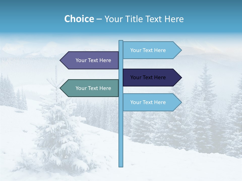 Frozen Snow Hoarfrost PowerPoint Template